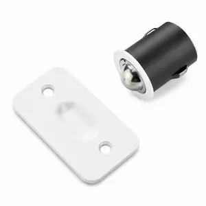Ball Catch Drive In Strike Plate Radius White 2 1/4"