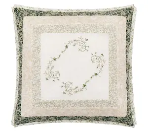 Modern Heirloom Harper Embroidered Square Pillow