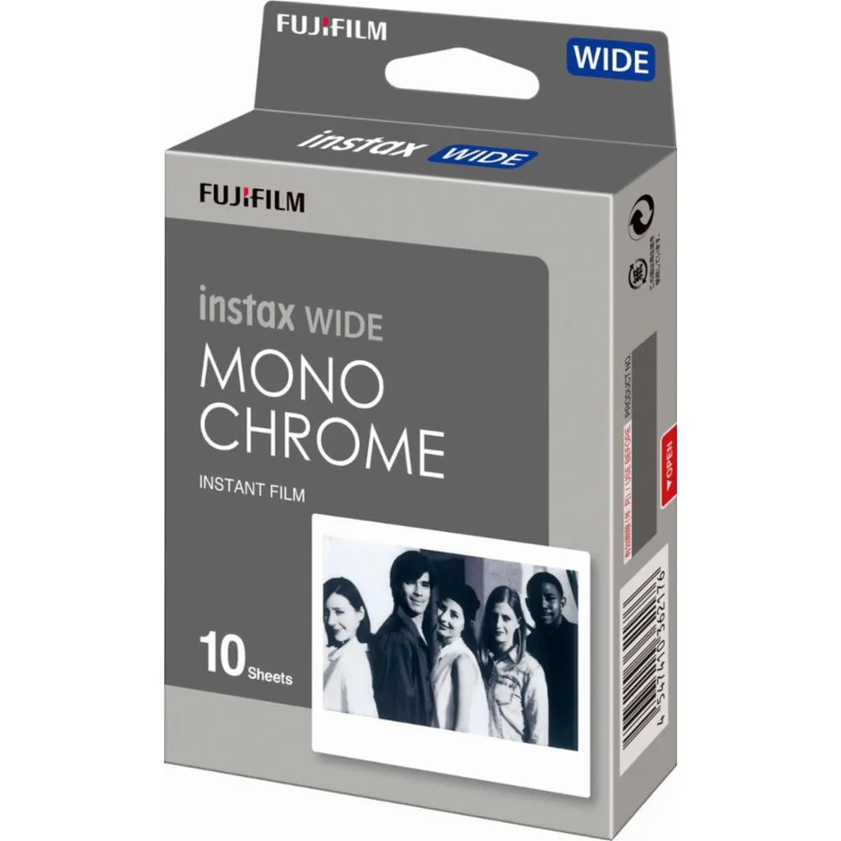 Fujifilm instax WIDE Monochrome Film Pack, 10 Sheets