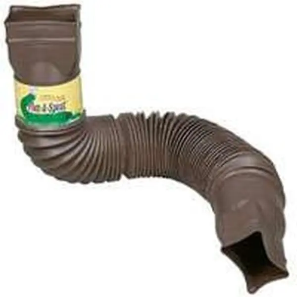 Amerimax 85019 Flex-A-Spout Downspout Extensions- Brown
