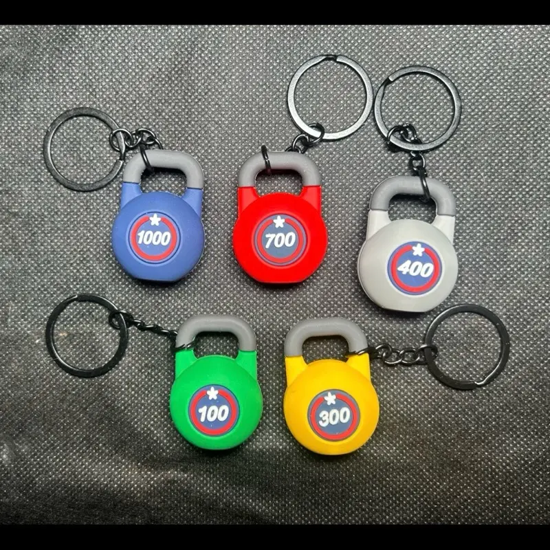 Kettlebell Collectible Keychain Accessory - Fun Bag Charm, Keychain Accessories, Bag Charms