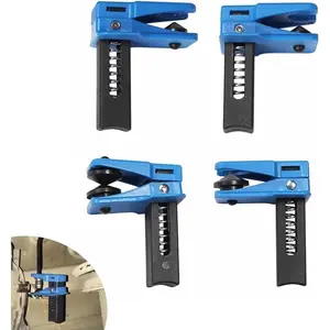 4 PCS Car Brake Line Clamp, Car Brake Oil Line Plug Tool, Brake Line Plug Automatic Fluid Stop Clamp Set, Universal for Most Cars (Blue)