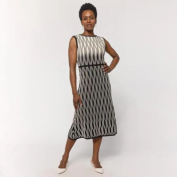 GREY by Jhoan Sebastian Grey Greyby Jhoan Sebastian Ottoman Diamond Pattern Knit Dress