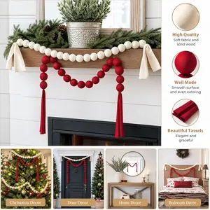 / Wedding Ball Garland Decor, 78.74 Inch Party Decoration, Valentine's Day, Christmas, Indoor Outdoor, Home Party Setup