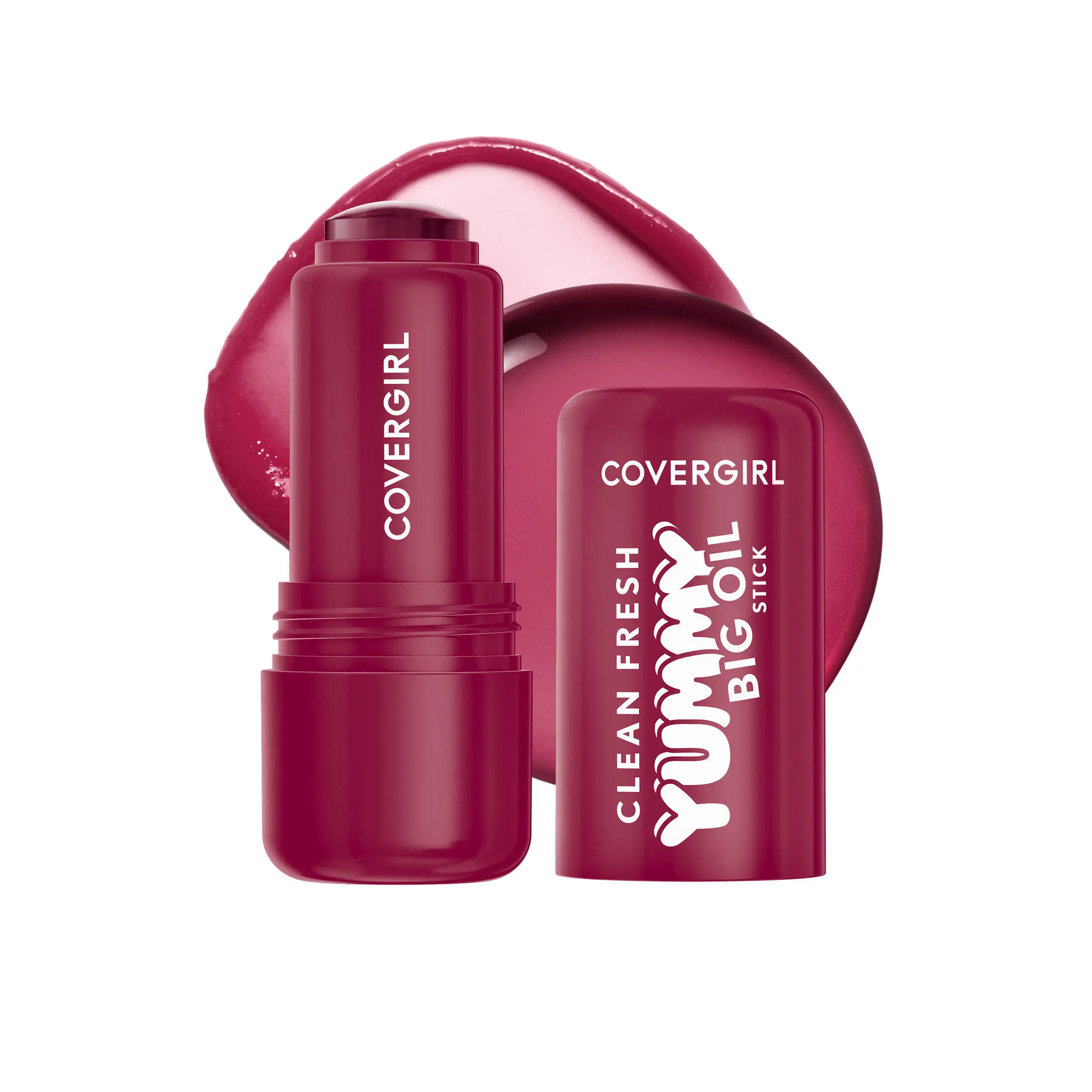 COVERGIRL Clean Fresh Yummy Big Oil Stick, Hydrating Tinted Lip Oil with Squalane & Dewy Shine COVERGIRL Clean Fresh Yummy Big Oil Stick, Hydrating Tinted Lip Oil with Squalane & Dewy Shine