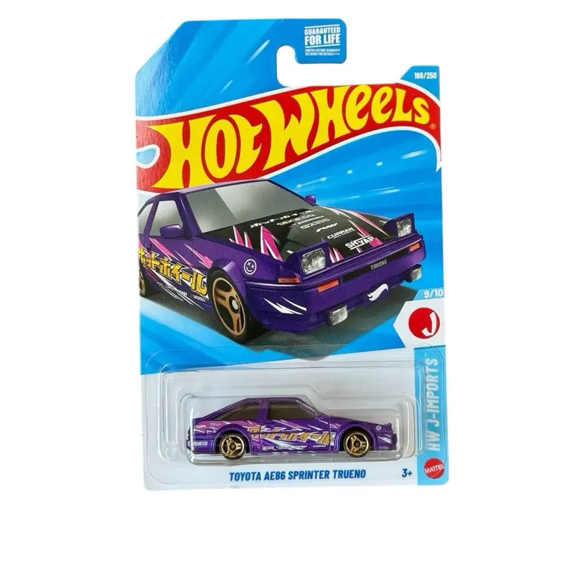 Hot Wheels Toyota AE86 Sprinter Trueno Purple HW J-Imports 1:64 Diecast Car