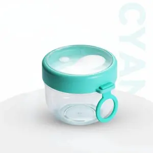 Oatmeal Cup with Lid & Spoon, 1Count Breakfast Yogurt Fruit Flour CandyDessert Container, Food Storage Container forHome Kitchen, Utensils, Leak Proof Lids, Leakproof Container, Reusable Lunch Containers, Overnight Oatmeal Jar