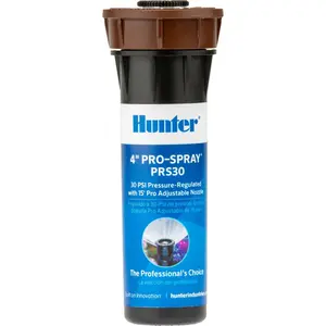 Hunter 7017588 4 in. PRS30 Pro-Spray Adjustable Pop-Up Spray Head for 706 sq. ft. - Black