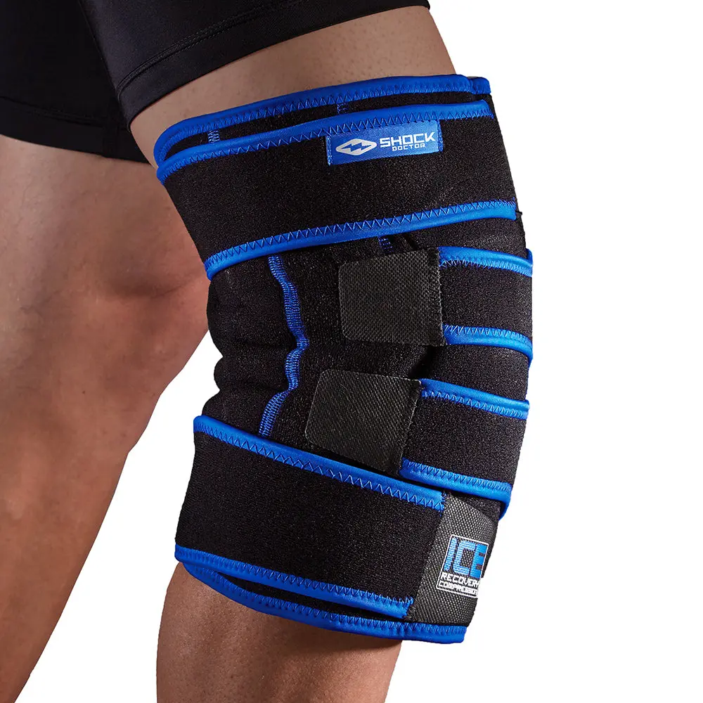 Shock Doctor Ice Recovery Compression Knee Wrap - Hydrating and Supportive Knee Care Solution for Athletes