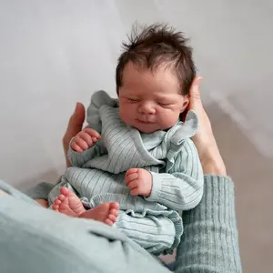 Anano Reborn Doll 45.72cm Realistic Newborn Sleeping Doll Looks Lifelike Premature Baby Alive Soft Silicone Reborn Baby Doll