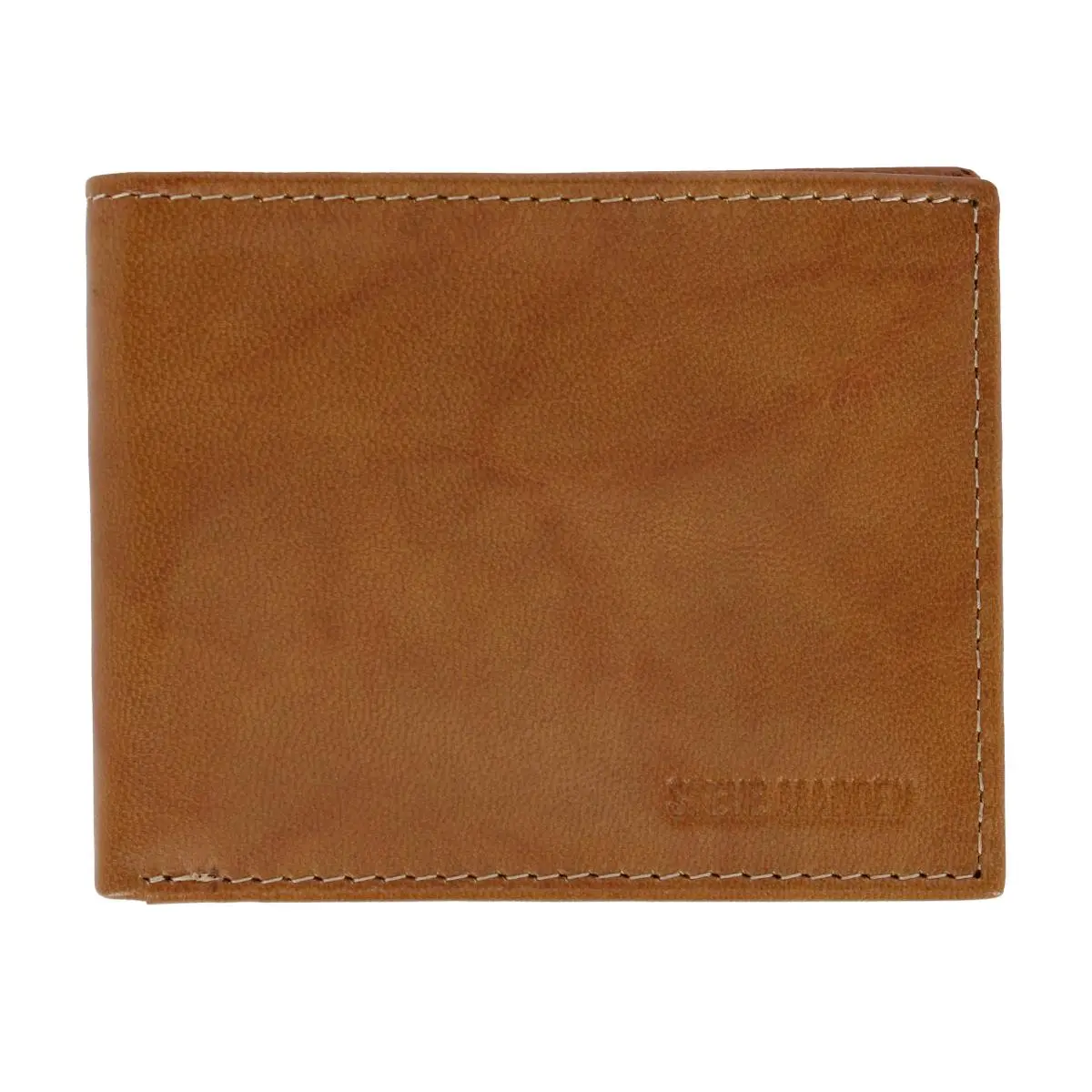 STEVE MADDEN Wallet for Men, Sleek Antiqued Premium Leather Passcase with RFID Blocking and a Flip-Up ID Window, Modern Man Wallet