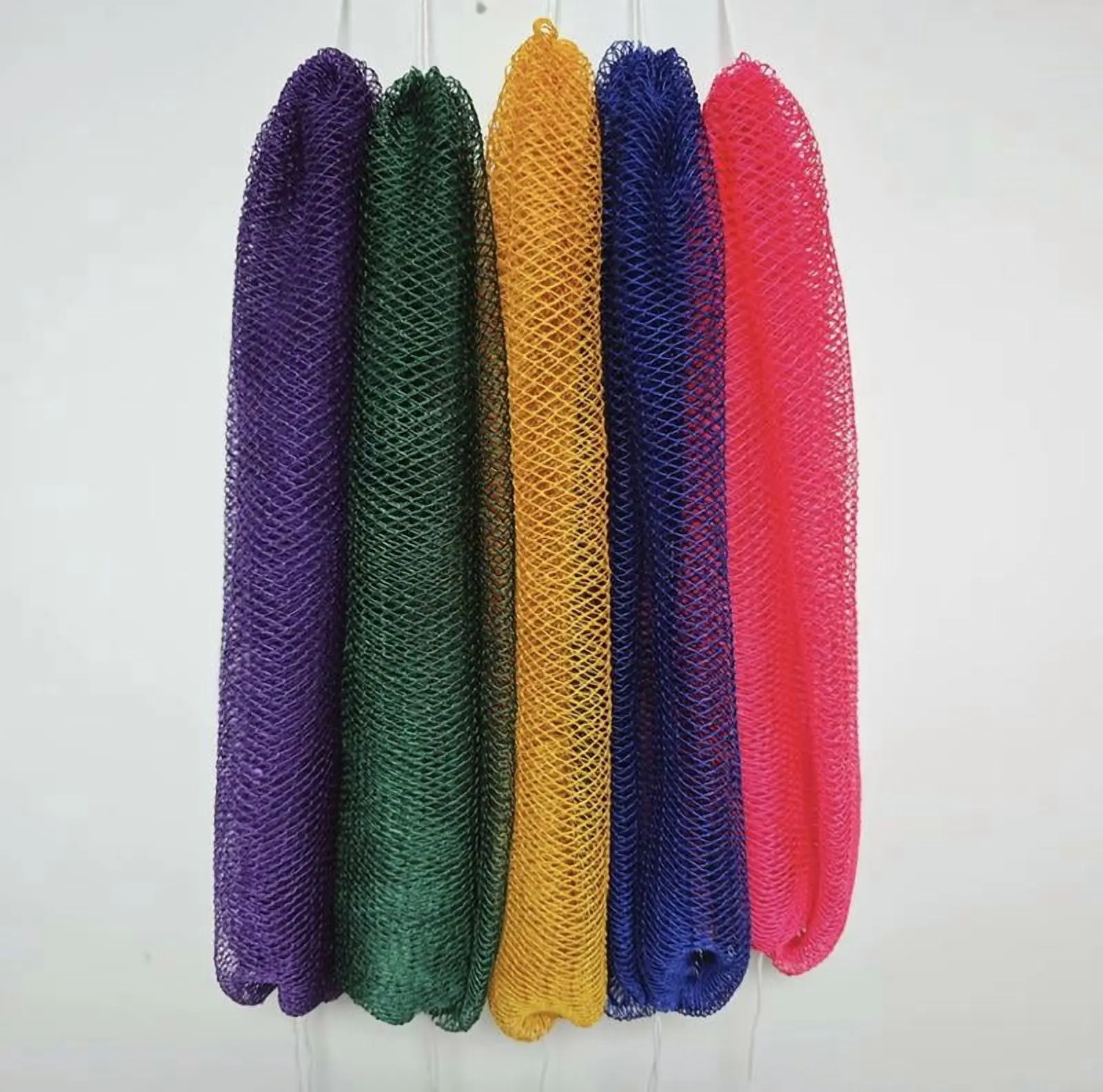 Net Sponge Exfoliating Authentic African Net Sponge 1 Pack, Back Net for Shower, Bath Sponge Squeezes, Bath Sponges No Rinse, Scrubbers for Shower, Bath Cloth for Shower, Portable Reusable Scrubber for Men Women Daily Whole Body Deep Cleansing