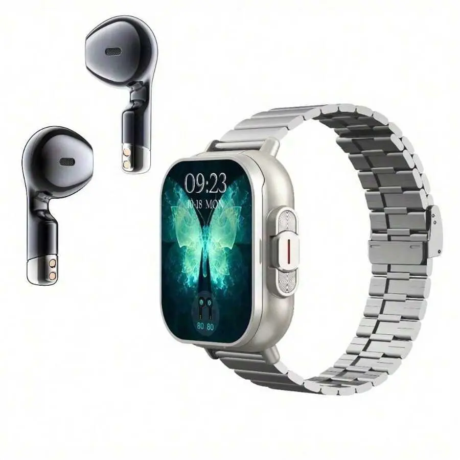 [HD Display Smart Watch] 2.01" HD Display Smart Watch - Wireless Call, Multi Sports Modes, Sedentary Reminder, Music Player, Weather Forecast, Sports Pedometer For Android IOS - With Gift Earbuds, Ideal For Halloween And Christmas Gifts