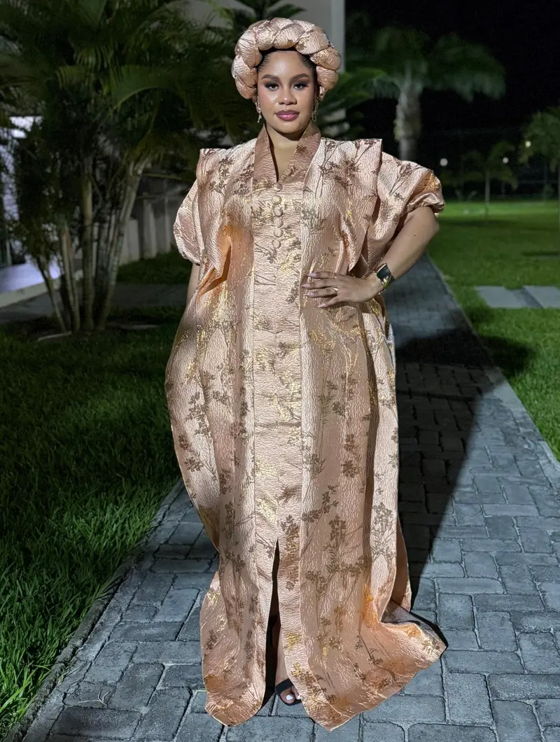 gold color casual dress Luxurious Cowl Neck Sequin Maxi Dress Champagne