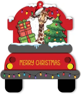 Giraffe Christmas Ornament, Ornament for Christmas Tree Decor,  Animal Holiday Decor, Kids Stocking Stuffer