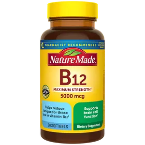 Vitamin B12 Maximum Strength 5000 mcg Softgels