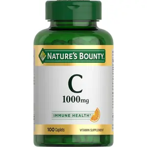 Nature’s Bounty Vitamin C 1000mg, Immune Support Supplement, Powerful Antioxidant, 1 Pack, 100 Caplets