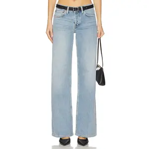 RE/DONE Mid Rise Wide Leg Jeans in Mid 90s