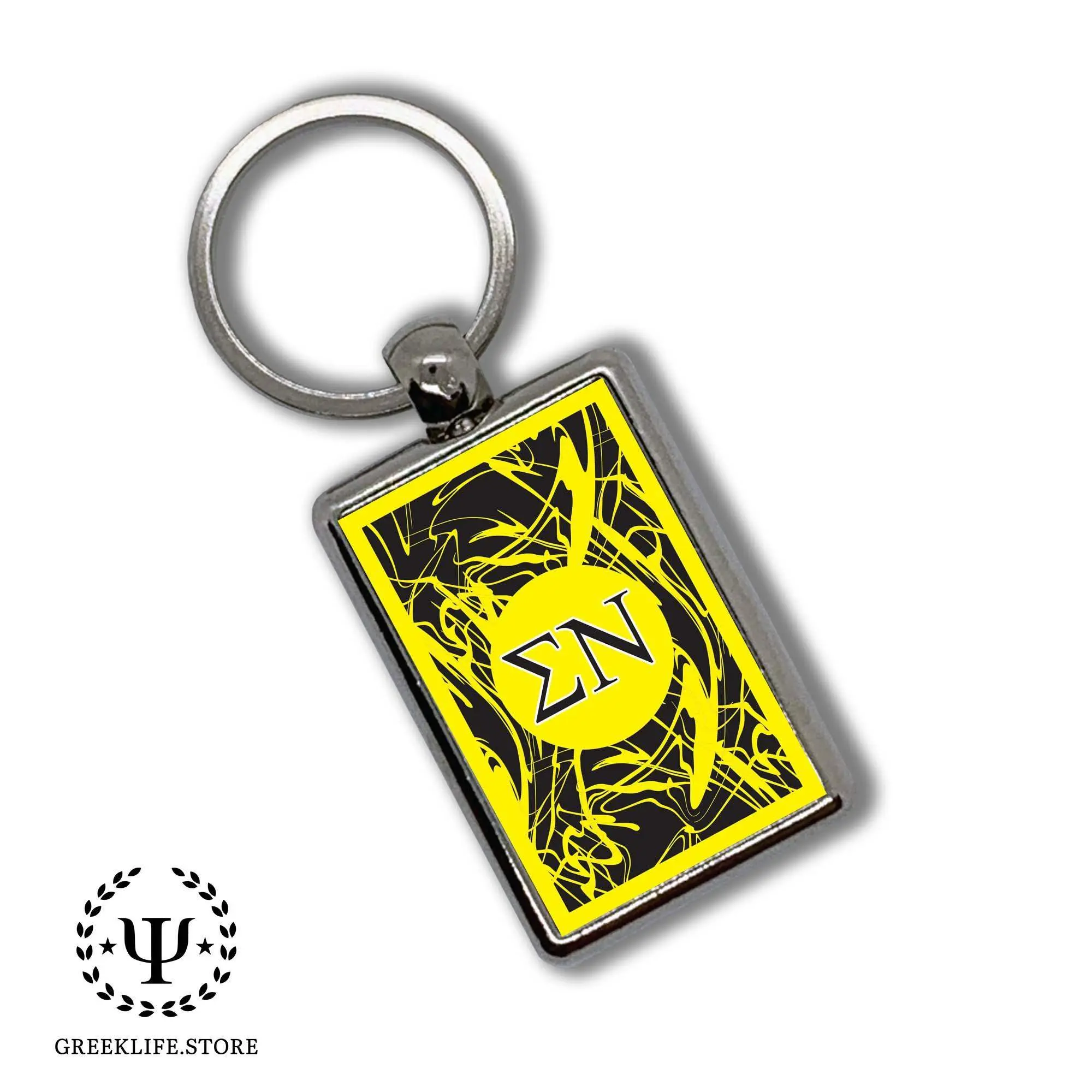 Sigma Nu Keychain Rectangular