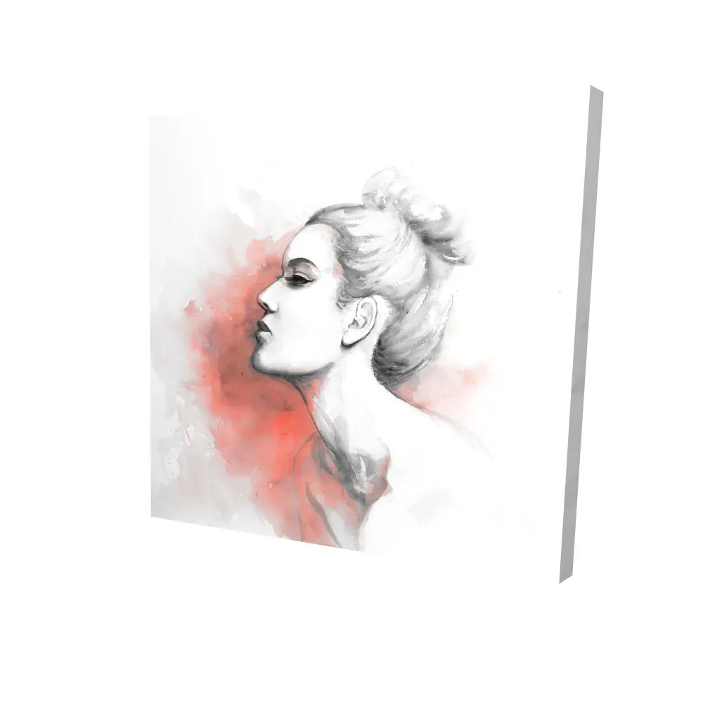 212 MAIN Artistic Figurative Woman Decorative Artwork Print - 24x24 in. (Model 2080-2424-FI34-1), Deliberately Designed Home Decor for Room Walls