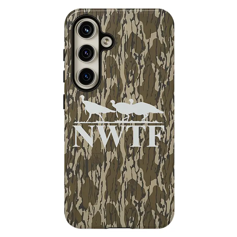 Bottomland Camo Turkey Hunting Phone Cases , Shockproof Rugged Cover Dual Layer Soft TPU Hard Bumper Shell for Samsung S26 S25 S24 S23 S22 S21 NOTE20 Ultra A71 A56 A36 Plus FE A06 A13 A14 A15 A16 A23 A25 A26 A34 A52 A53 A54 A55 Edge Gift for Hunters