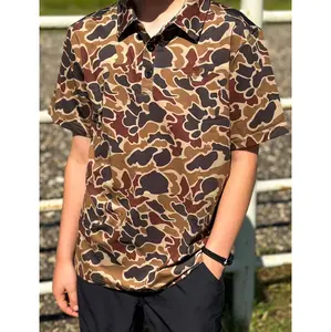 Youth Duck Camo Master Golf Polo For Men Dad Friend, Golf Lover –  Hot Retro Style Performance Shirt, Lightweight and Breathable for Summer Rounds, Year-Round Style