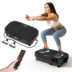 RELIFE REBUILD YOUR LIFE Portable Whole Body Vibration Plate with Resistance Bands Home Gym Exercise & Therapy Machine 440 lbs Weight Capacity