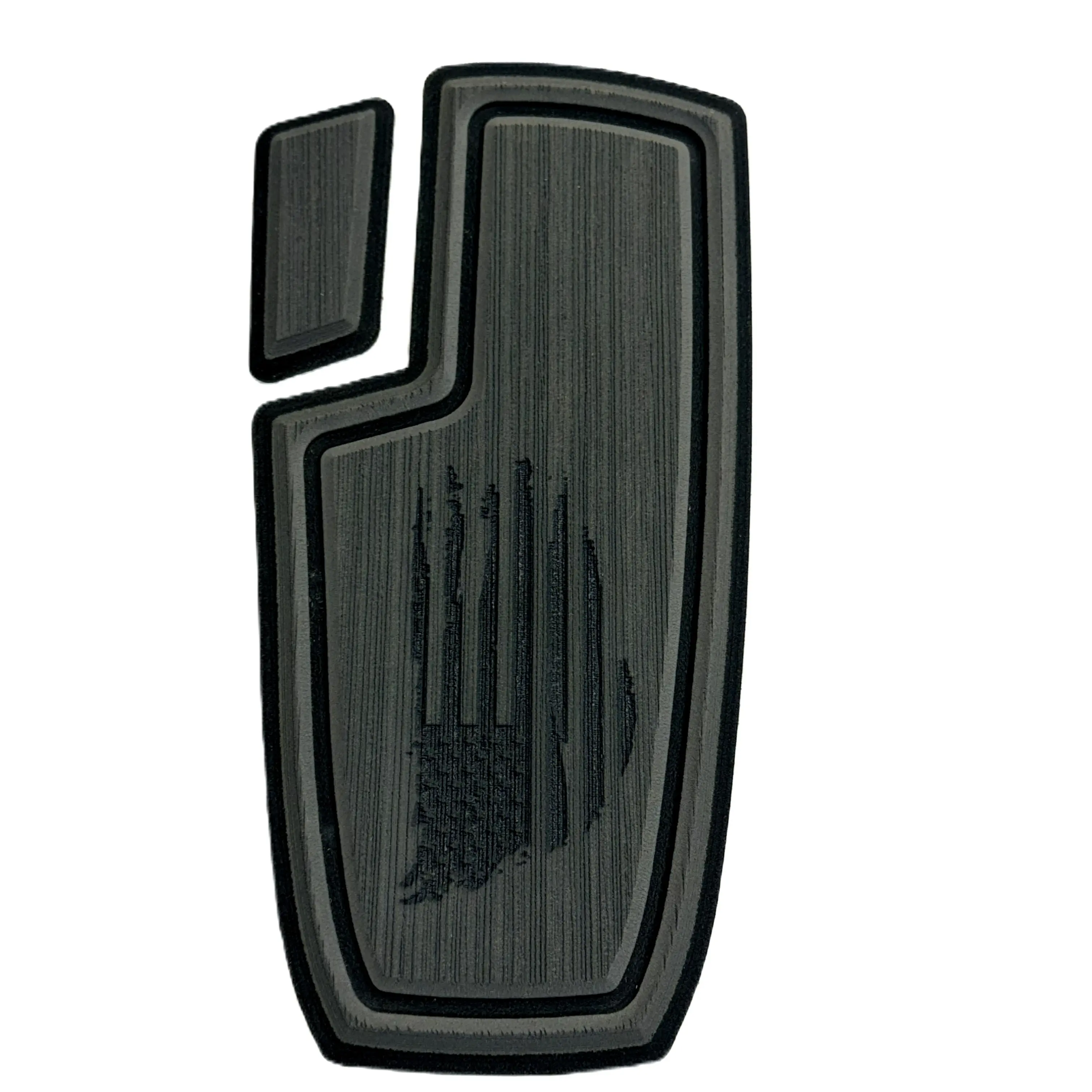 Garmin Force Trolling Motor Pedal Pad with American Torn Flag - Soft Cushion, Easy Peel-and-Stick Application, Non-Skid Surface for Boating Deck Hardware