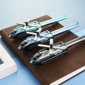 1 piece, creative special operations helicopter shape gel pen Smooth Writing Pen | can be transformed into a military fighter jet, students write smoothly stationery, suitable for learning, classmates gifts, school activity prizes