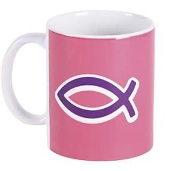 Dicksons MUG-1201 Mug Ceramic Purple Fish 11 oz