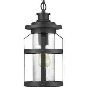 Haslett One Light Hanging Lantern Black