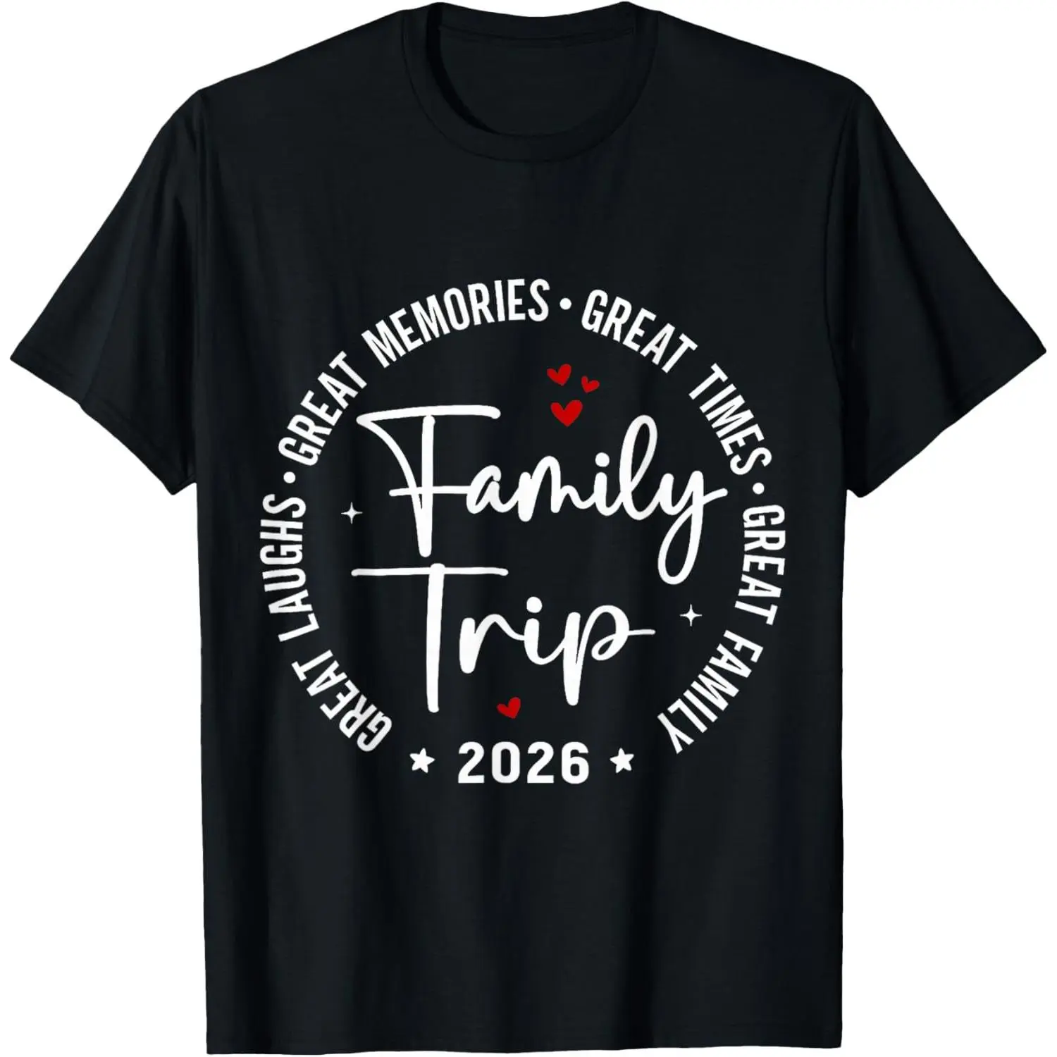 100%cotton Family Trip Vacation 2026 Matching Summer Group Tees T Shirts for Men Women