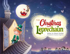 The Christmas Leprechaun +Red Bag of Gold Coins