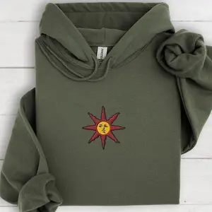 Embroidered Solaire Hoodie Dark Souls Hoodie Praise the sun sweatshirt dark souls II sweatshirt elden ring hoodie bloodborne hoodie