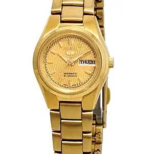 Brand new All gold Seiko 5 Automatic stainless steel latest ladies Watch SYMC18K1