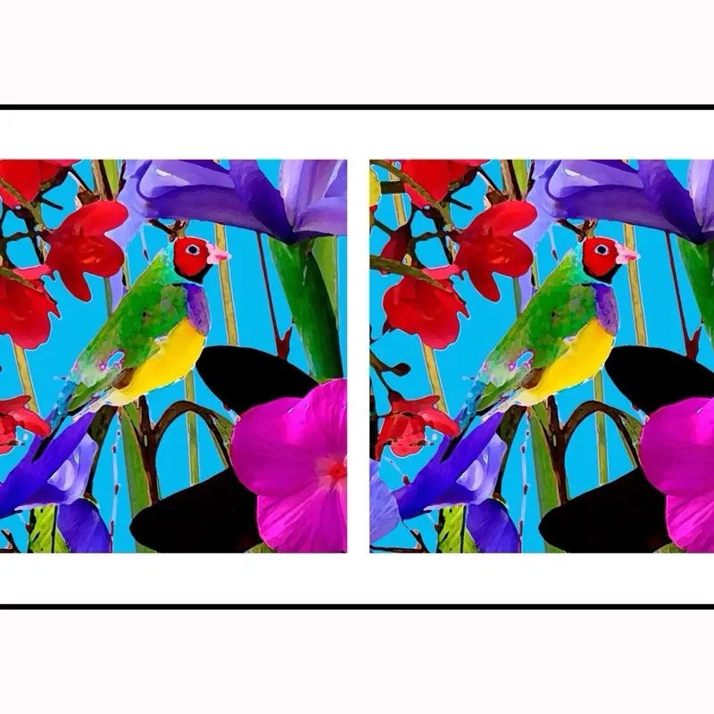 Peter King Vaccino Duo #19 Fine Art Limited Edition Signed & Numbered Inkjet Print 19 x 13 Inches Unframed with Protective Acetate Sleeve