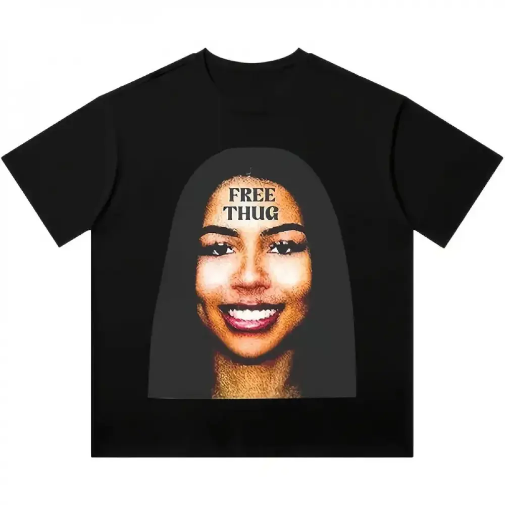 Marthe scientist vintage 90s graphic T-shirt-unisex retro short sleeve tee with "free hugs" print, 100% cotton, round neck, regular fit, 220g/m², hand wash or dry clean