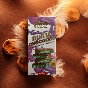 Dubai Chocolate Iconic Chocolate Angel Hair - Premium Chocolate with Unique Angel Hair Texture - Perfect for Gifting and Snacking
