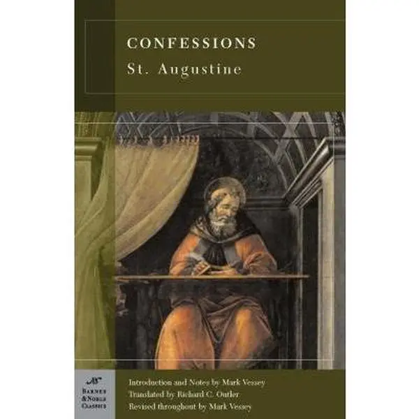 Used Book - Confessions (Barnes & Noble Classics Series) by Saint Augustine, Paperback for Easy Handling, Christian Theology Classic with Footnotes Help & Study Guide Aids, English Edition