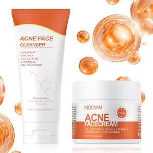 【MOOYAM】【FDA】Acne Scar Treatment Cream 3.5oz with Centella & Snail Repair for Post-Acne Marks Removal - 24-hour acne treatment and repair, fades acne marks, and reduces inflammation.