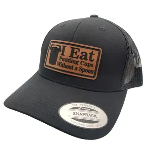 I Eat Pudding Cups Without a Spoon - Funny Trucker Hat
