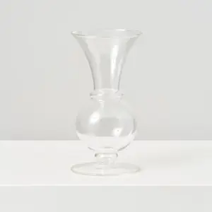 Queensland Fluted Pedestal Glass Vase
