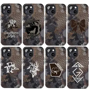 Old School Southern Style Deer Duck Fish Camo Phone Case, Sitka Camouflage Redneck Duck, Georgia Cotton, Coquette Bow, God Is Greater Aesthetic For iPhone 17 16 15 14 13 12 11 8, Hunting Gifts