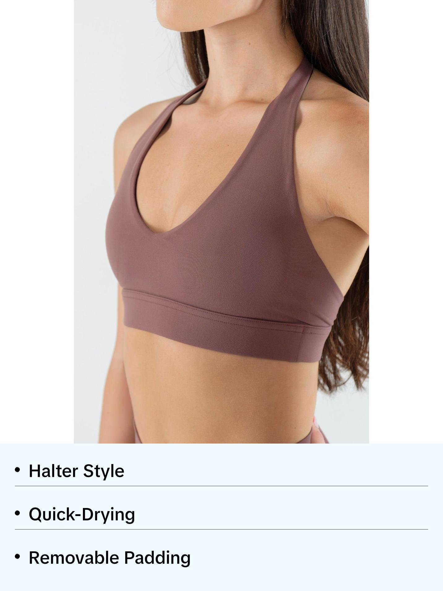 Halter Bra - Coconut Shell