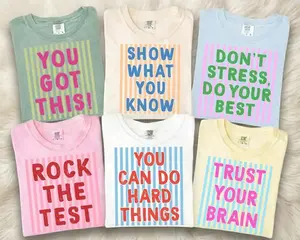 [Collection for Comfort Colors] You Got This Shirt, Show What You Know Tee, Rock The Test Shirt, Trust Your Brain Tee, Testing Motivation Shirt, State Testing Teacher Shirt, Testing Day Encouragement Tee, School Testing Week Shirt, Comfort Colors Shirt