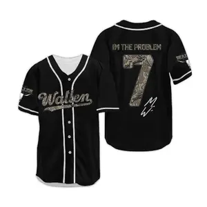 Vintage #7 Wallen Baseball Jersey, Country Music Shirt, Tour 2026 Fan Gift, Still The Problem Tour 2026 Short Sleeve Shirt, MW Fan Merch