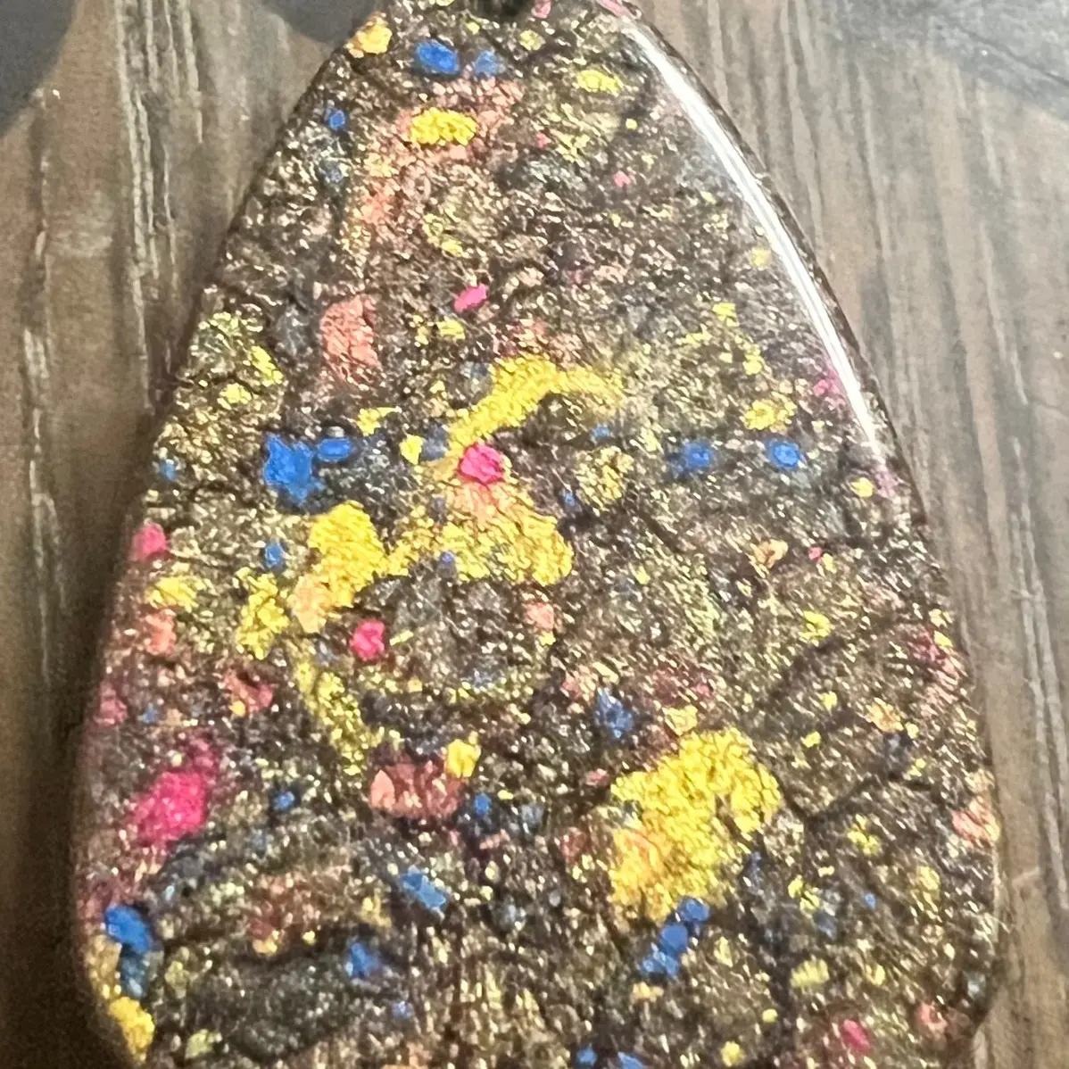 Hand made resin pendant