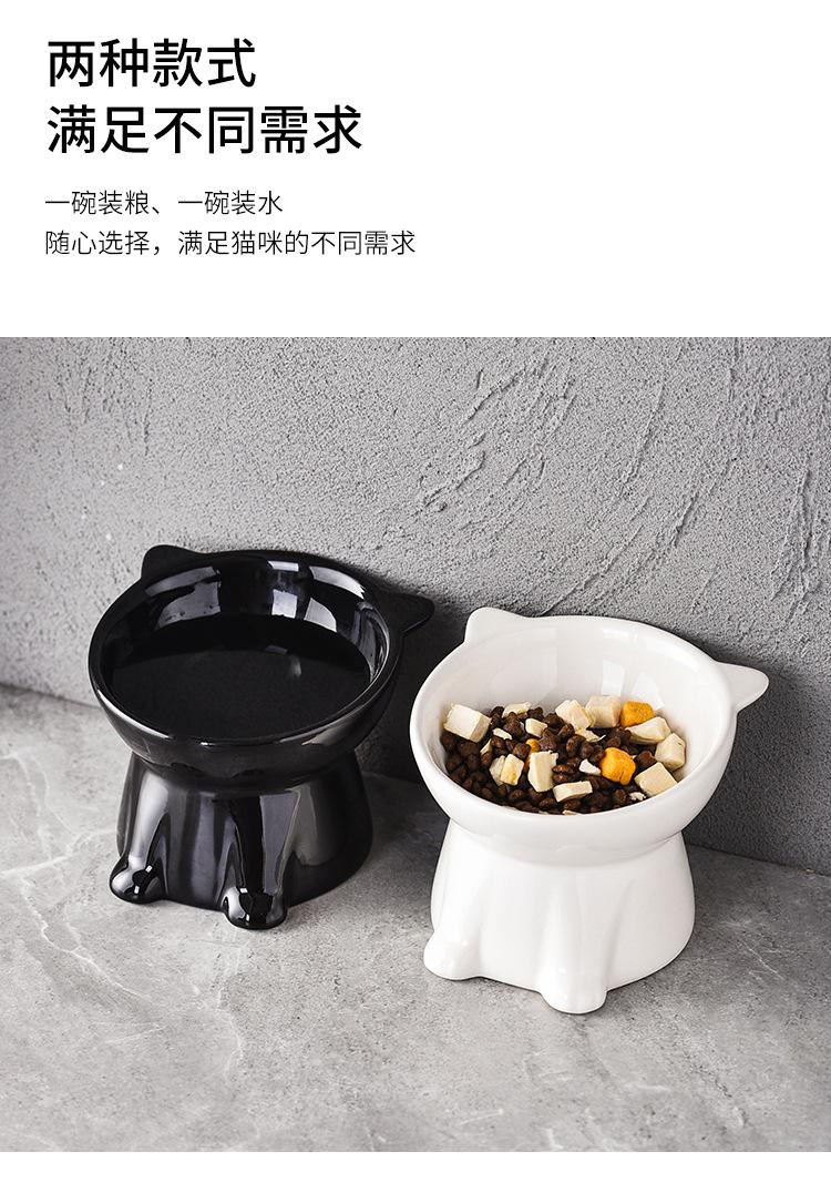 Anti-tip water bowl for cats, large capacity fabric bowl, specially designed for kittens and small cats