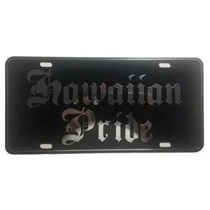 CustoMonsterDesigns Hawaiian Pride Heavy Duty Aluminum License Plate