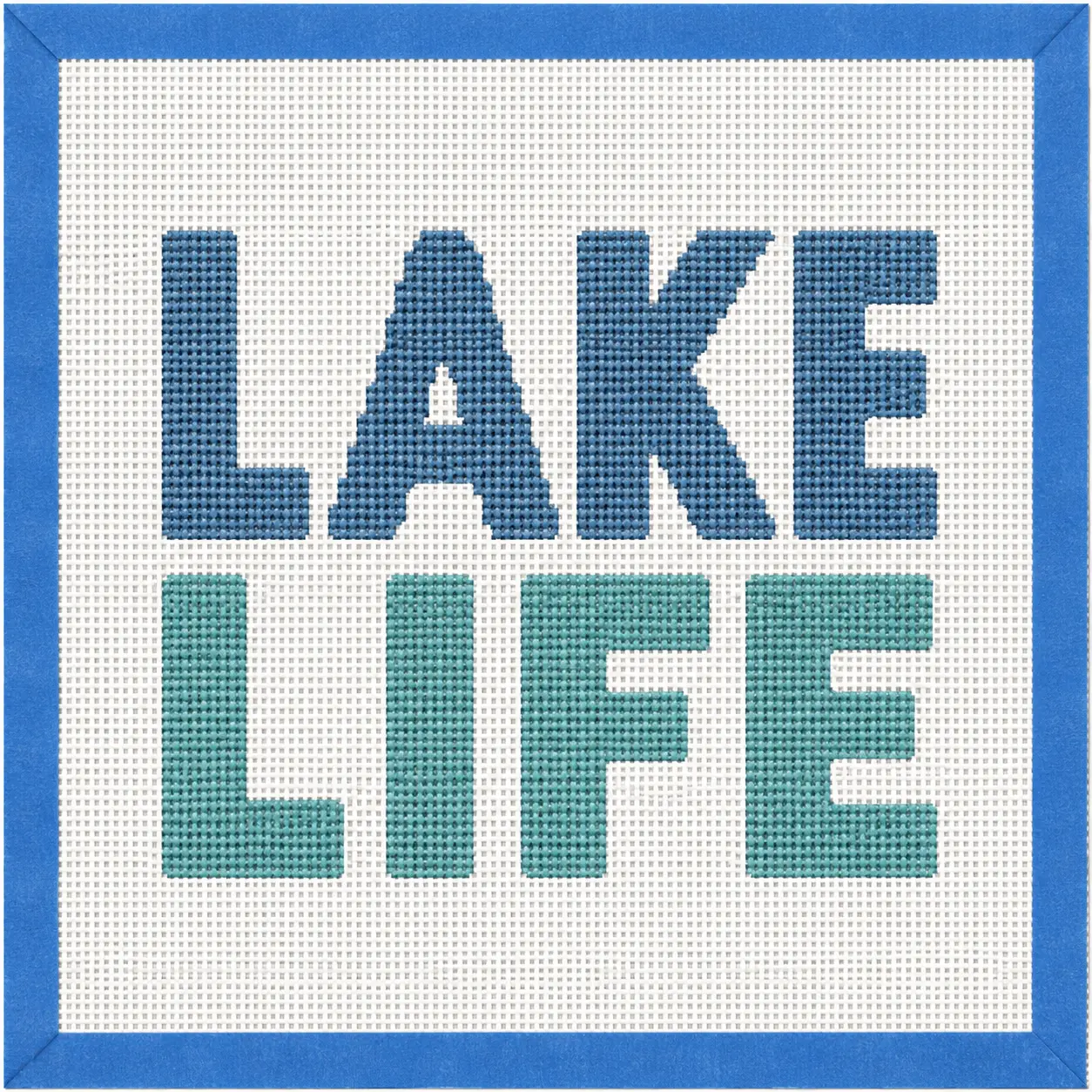 LAKE LIFE Printed Needlepoint Canvas